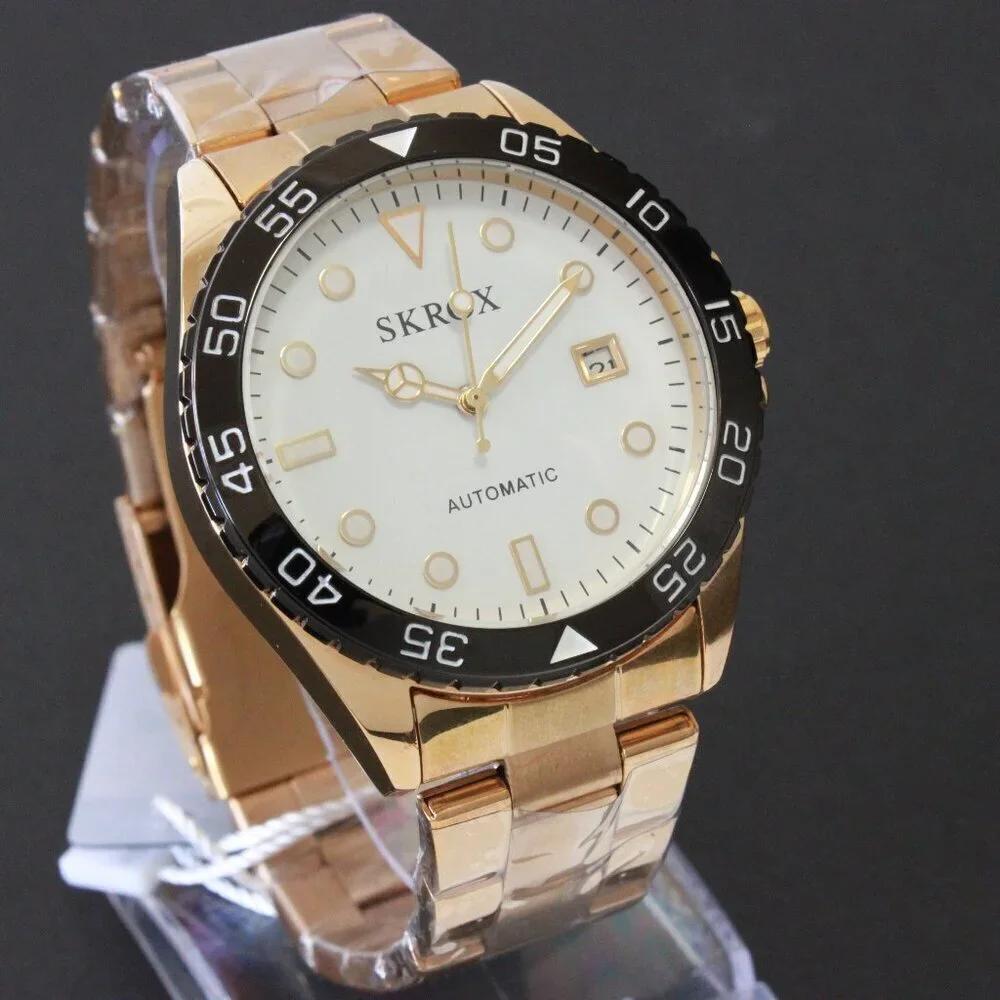 Men's Diver Style Watch Rotating Bezel Automatic 42mm